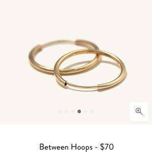 Mejuri Gold Hoops- “Between Hoops” Earrings